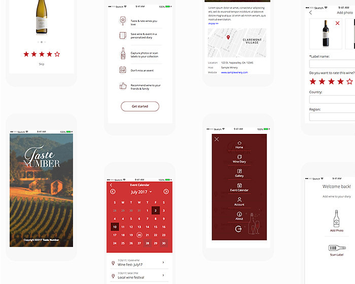 Mobile App Screens